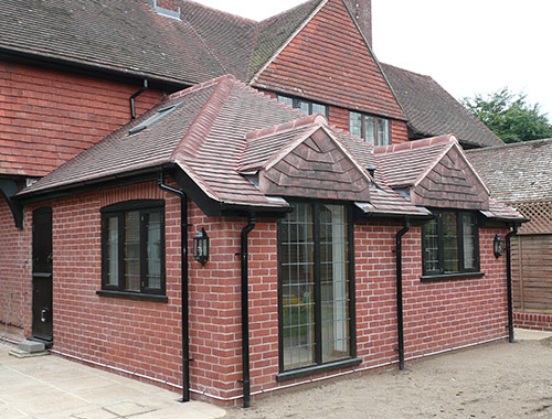 A photo of a new sympathetic rear extension